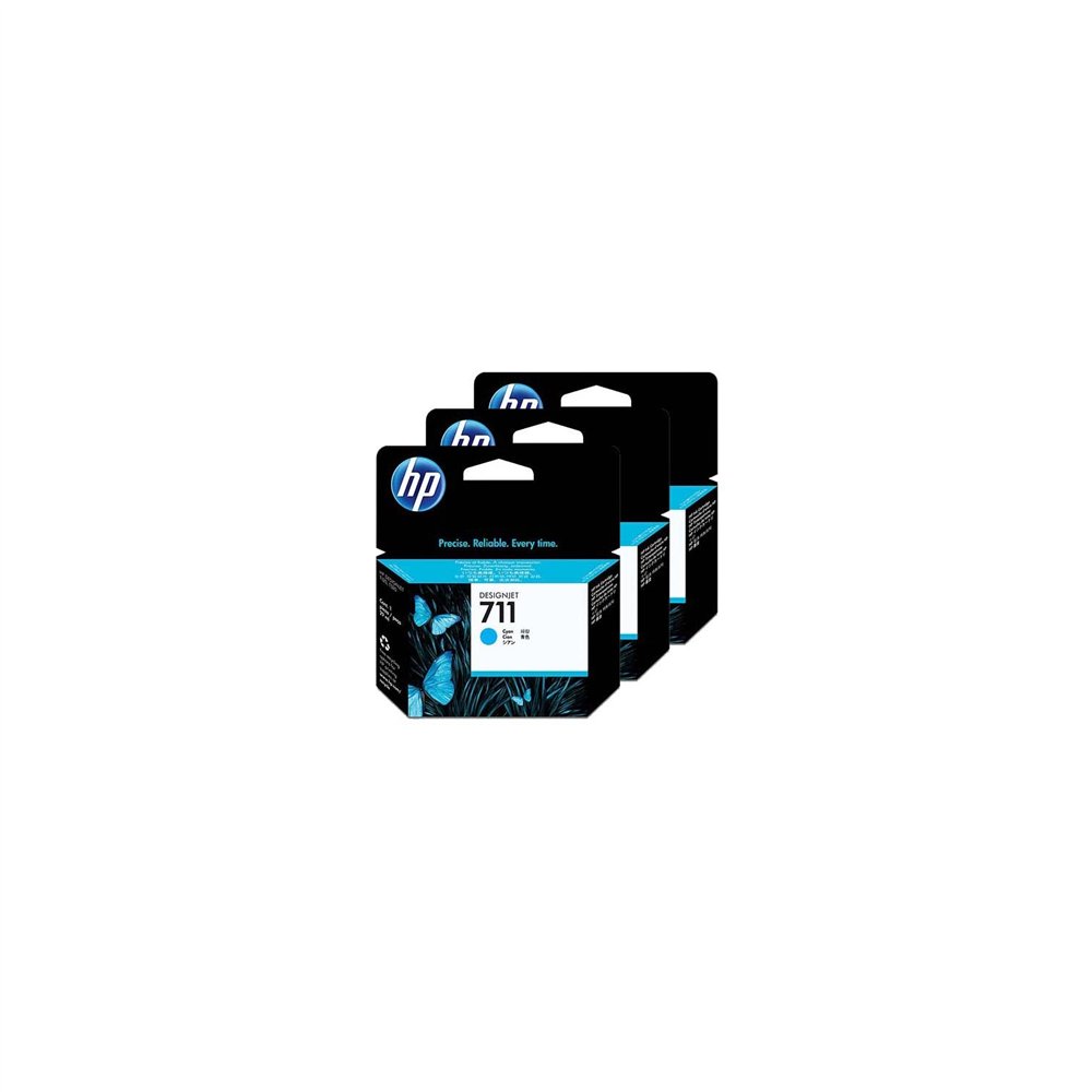 Cartucho hp 711 cz134a cian 3 ud