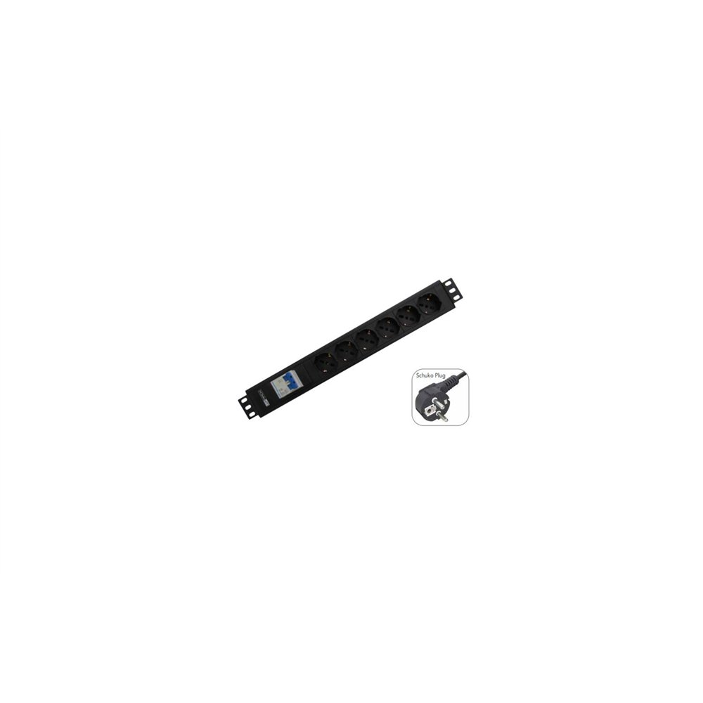 wp wpn-pdu-g02-12 extension de corriente ac schuko 12 tomas negro
