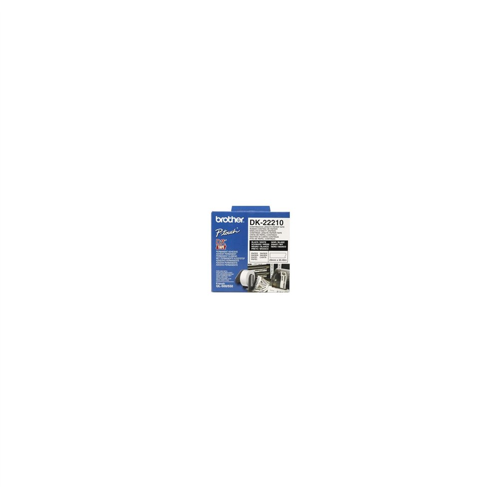 Etiqueta impresora brother continuous paper tape 1 unidad blanca dk22210