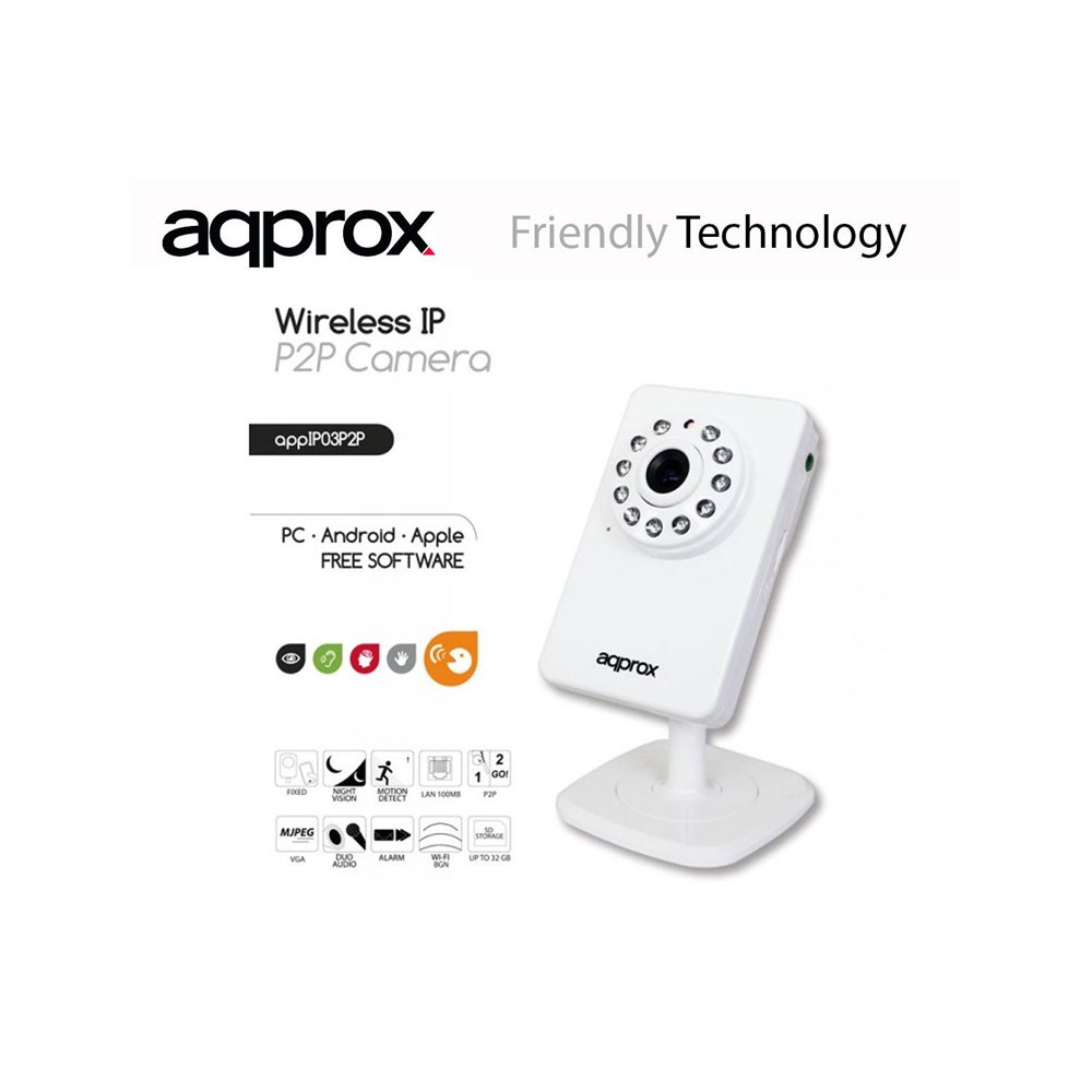 Approx appip03p2p camara ip wifi blanca