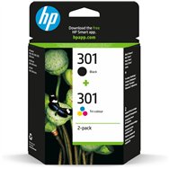 Hp 301 cartucho tinta original negro y tricolor pack