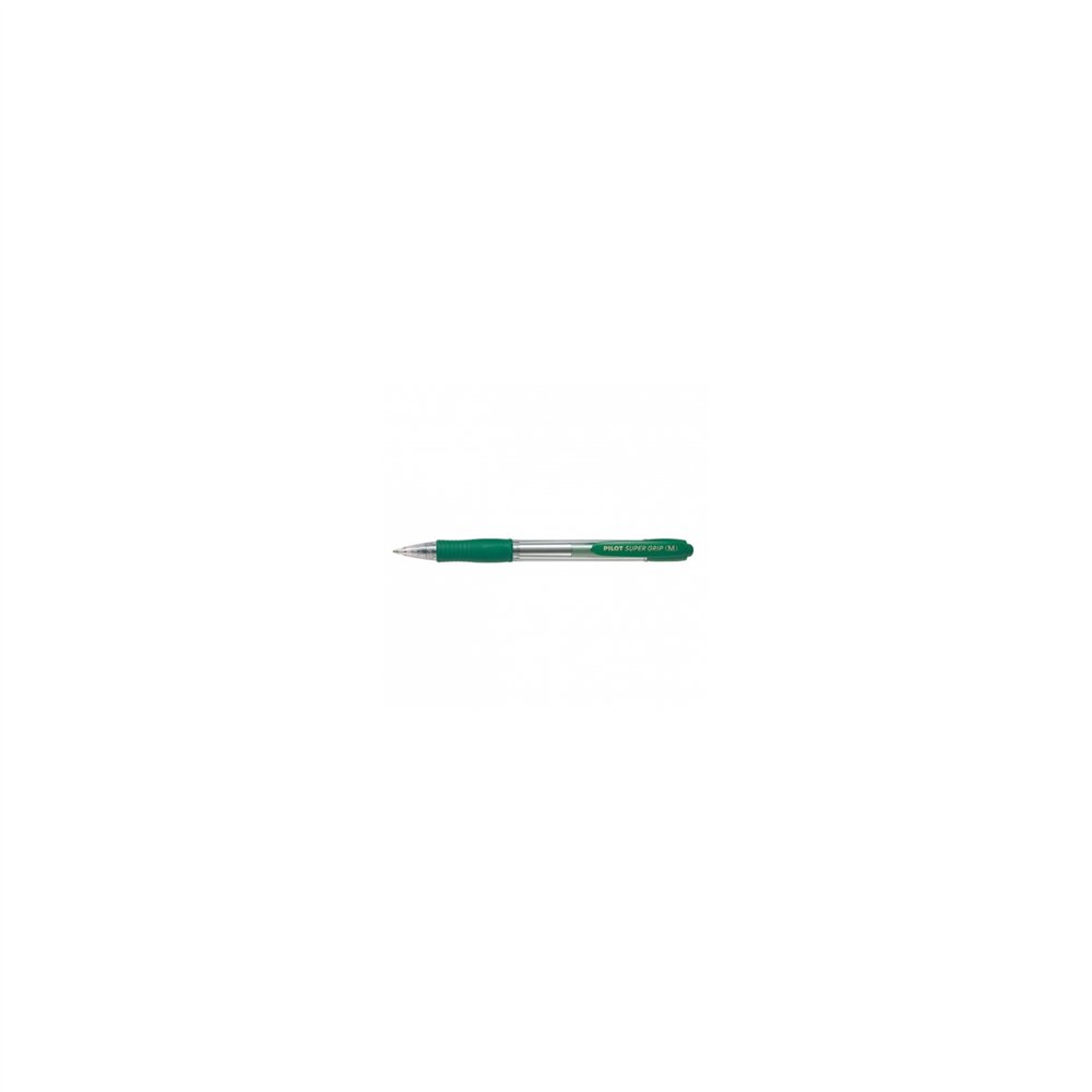 Boligrafo retractil pilot punta  1mm super grip verde bg-gpm-ver