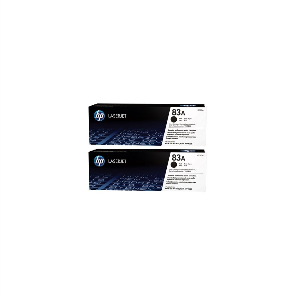 Toner hp 83a negro pack 2 ud cf283ad