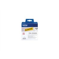 cinta etiquetas brother dk-22606 pelicula plastica continua amarilla 6,2 cm x 15,2 m dk22606