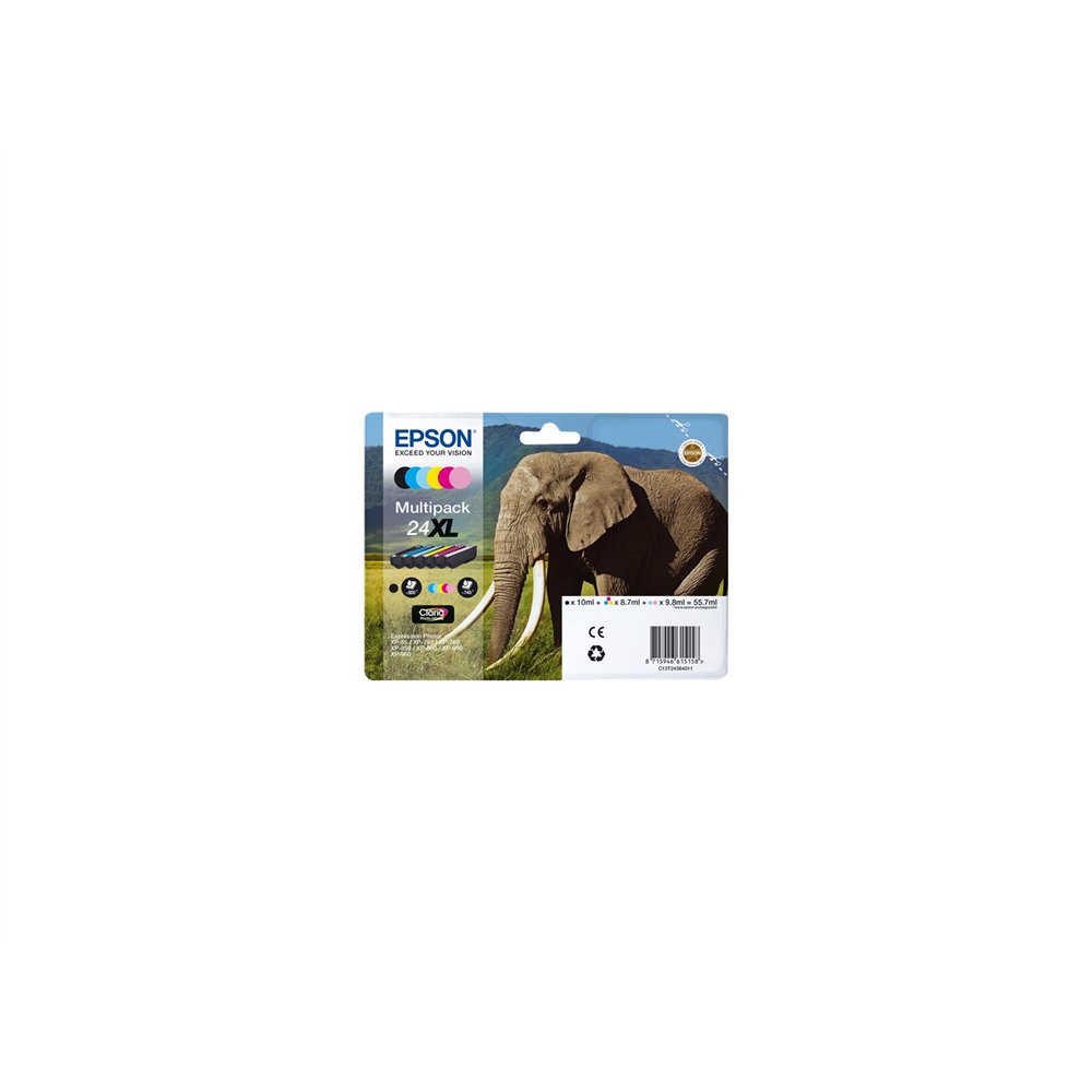 Cartucho epson 24xl multipack 6 colores c13t24384011
