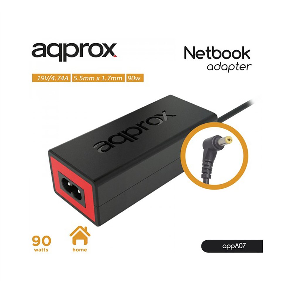 Cargador portatil approx especifico acer 90w 5.5 x 1.7 mm appa07