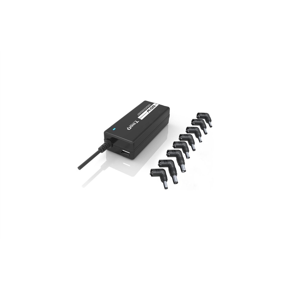 Cargador portatil tooq 65w automatico tqlc-65bs02at