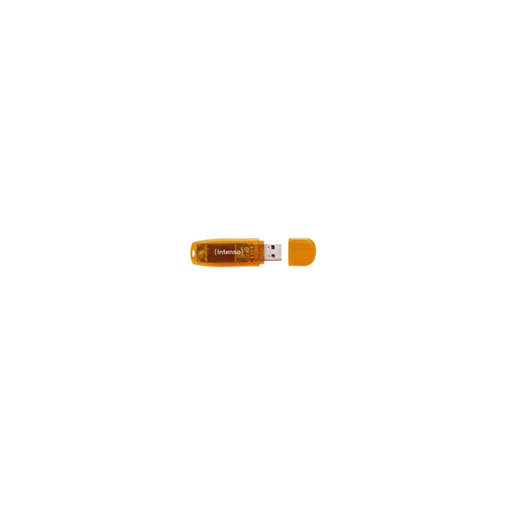 Memoria usb 2.0 intenso rainbow line naranja 64 gb 3502490