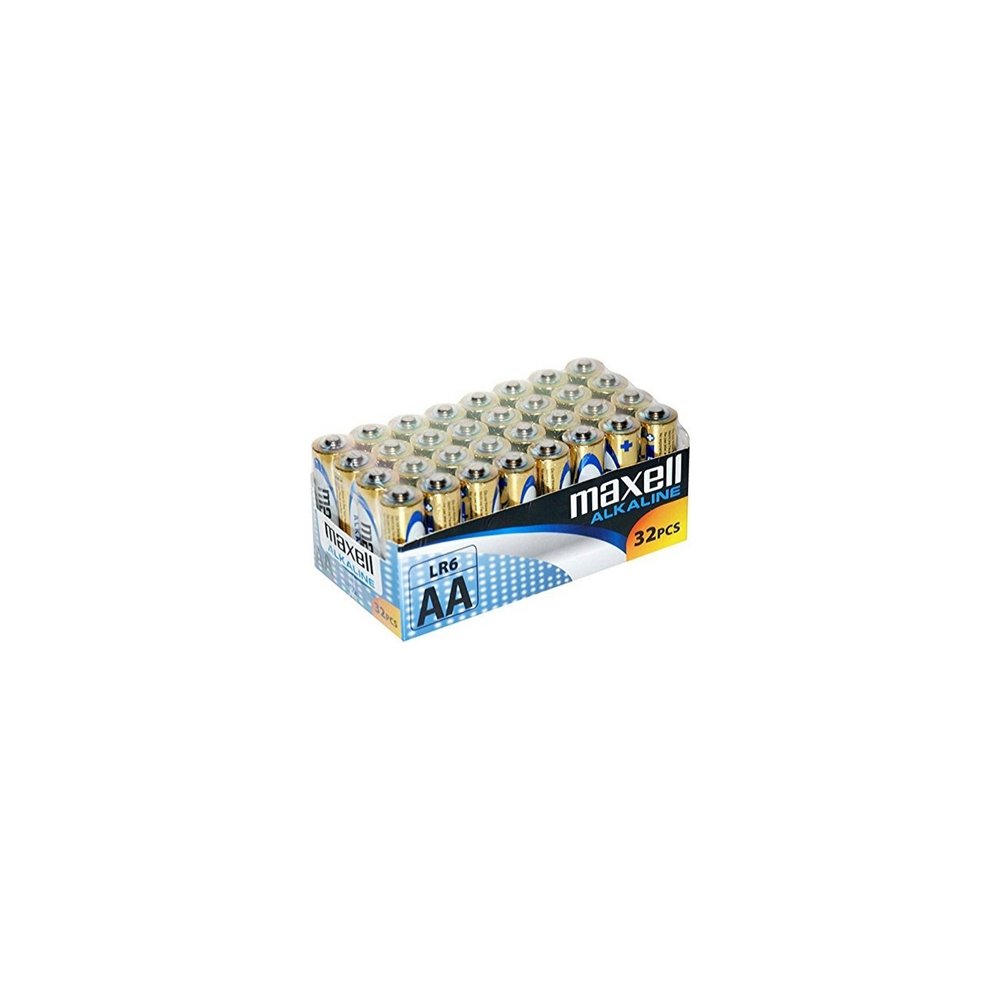 pilas maxell alcalinas aa lr6 mxblr06p32
