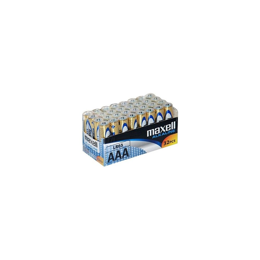 pilas maxell alcalinas aaa lr03 mxblr03p32