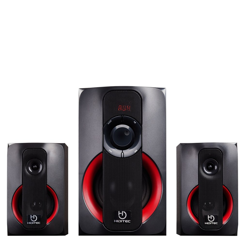 Hiditec h400 dark edition altavoces bluetooth 2.1 rojos