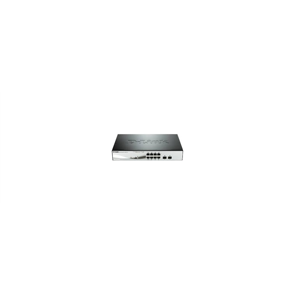 SWITCH D-LINK 8PTOS GIGABIT  2PTOS POE NEGRO DGS-1210-08P