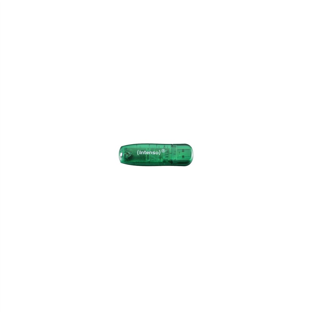 Lapiz usb 8gb rainbow line intenso verde transparente 3502460