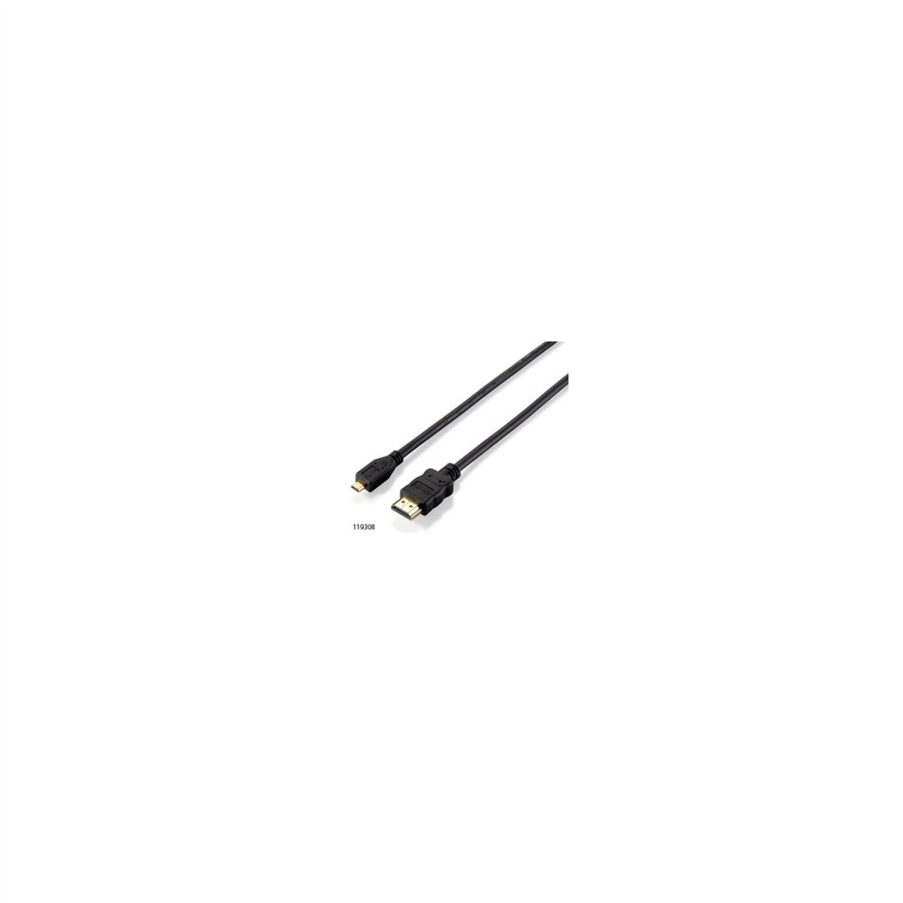 Cable hdmi m a micro hdmi m 2mt equip negro 119308