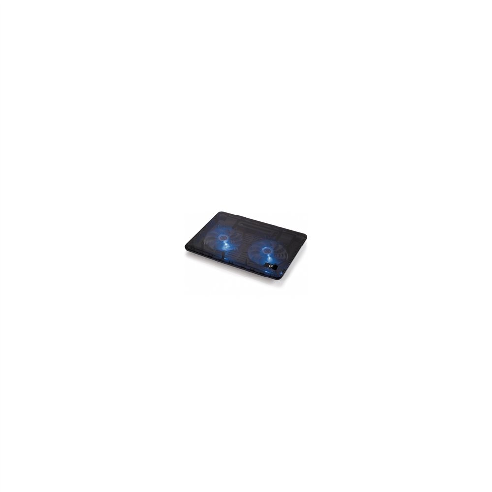 Soporte portatil conceptronic 2 ventiladores 17p negra cnbcoolpad2f