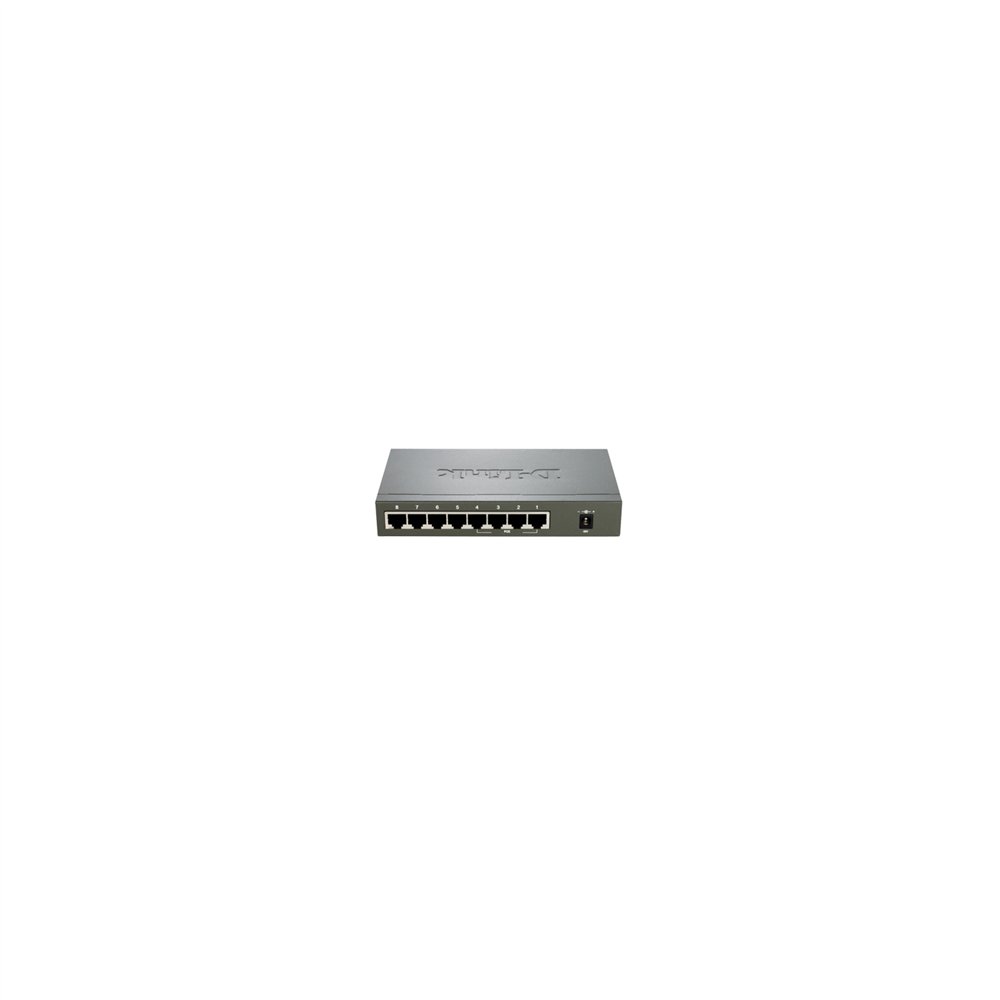 Switch d-link 8 puertos poe gris des-1008pa