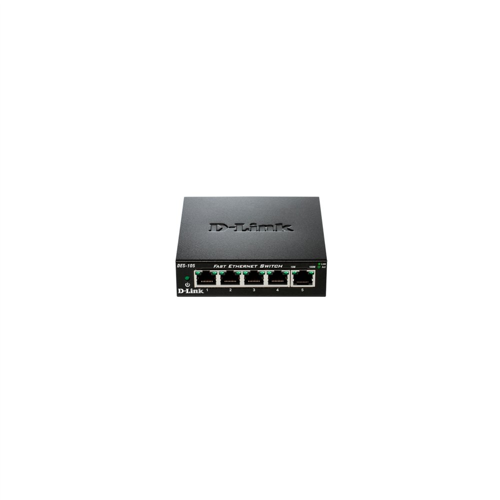 Switch d-link 5p negro des-105