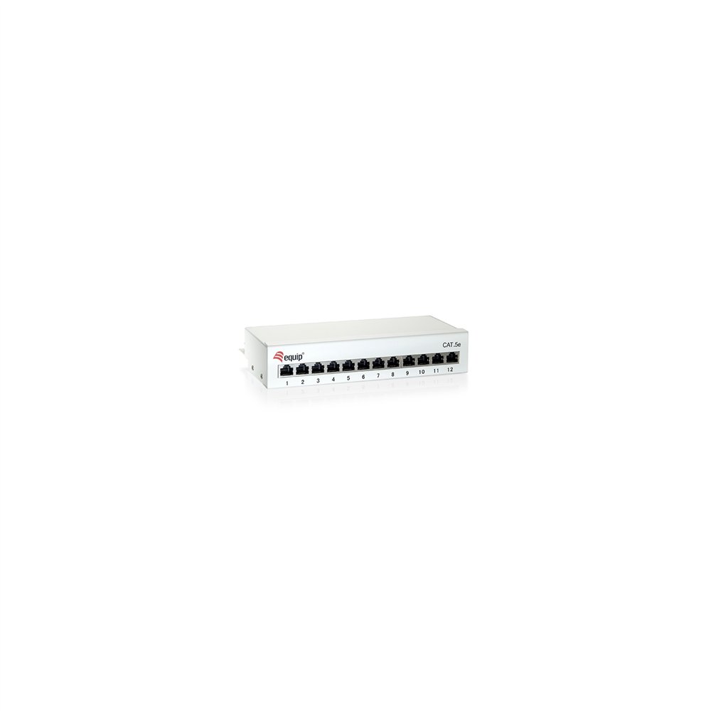 Equip 227362 patch panel cat-6 12 puertos blanco