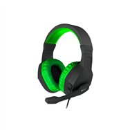Auriculares c/microfono genesis argon 200 gaming mini jack 3.5 verde