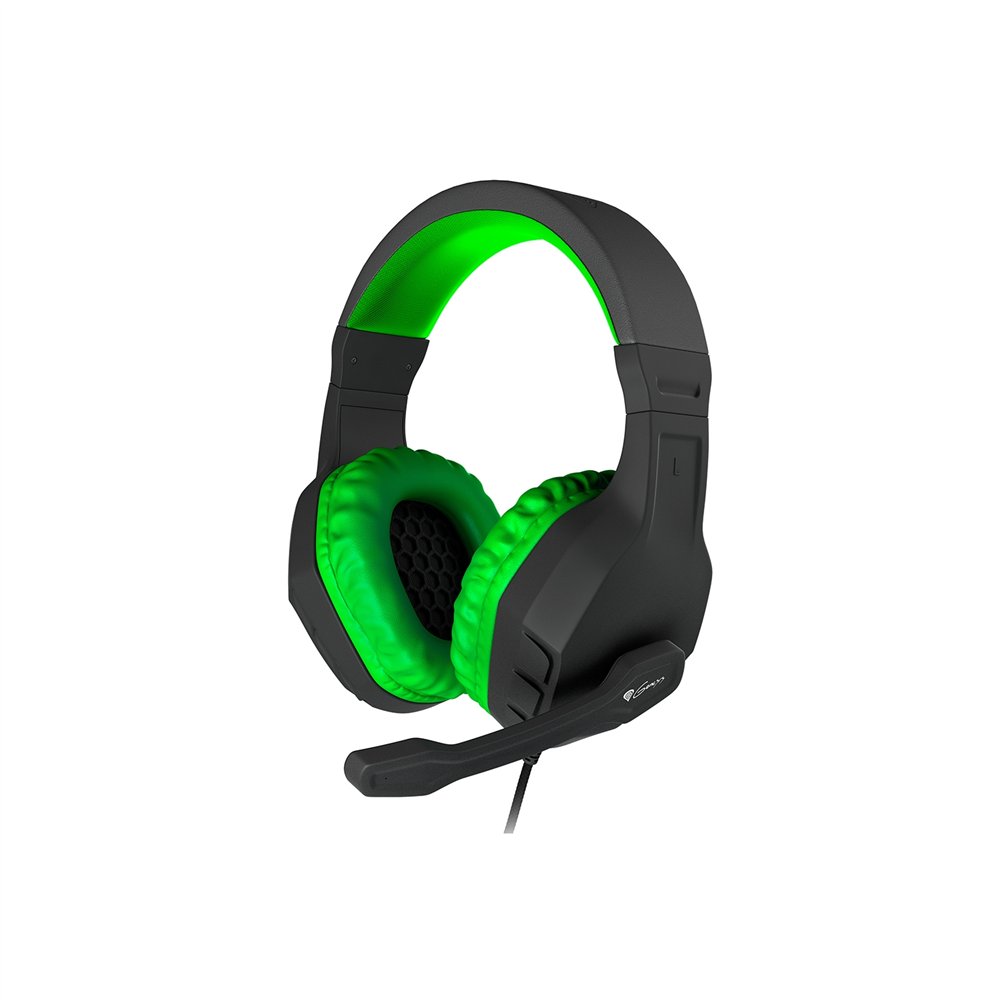 Auriculares c/microfono genesis argon 200 gaming mini jack 3.5 verde