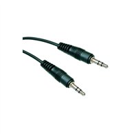 Cable audio nano cable jack3.5/m - jack3.5/m estereo 0,3m negro