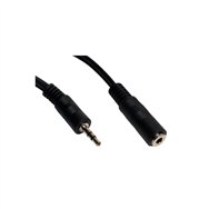 Cable audio nano cable jack3.5/m - jack3.5/h estereo 3,0m negro