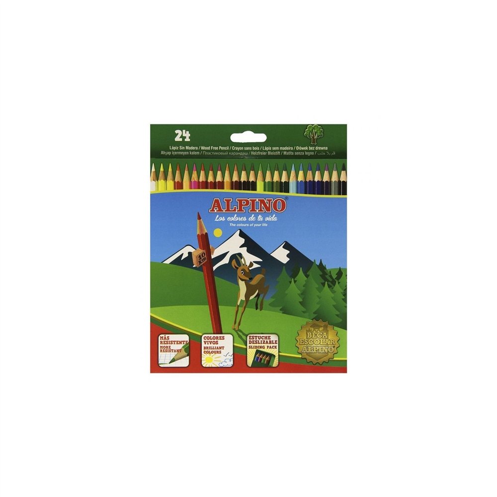 Alpino al010658 estuche 24 unidades lapices de colores