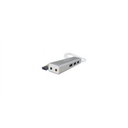 Approx adaptador usb sound card tarjeta de sonido + usb 3.0 hub appusb51hub