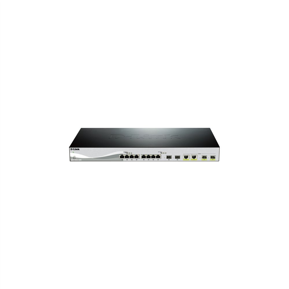 Switch d-link 10 ptos gigabit 2 ptos sfp negro dxs-1210-12tc