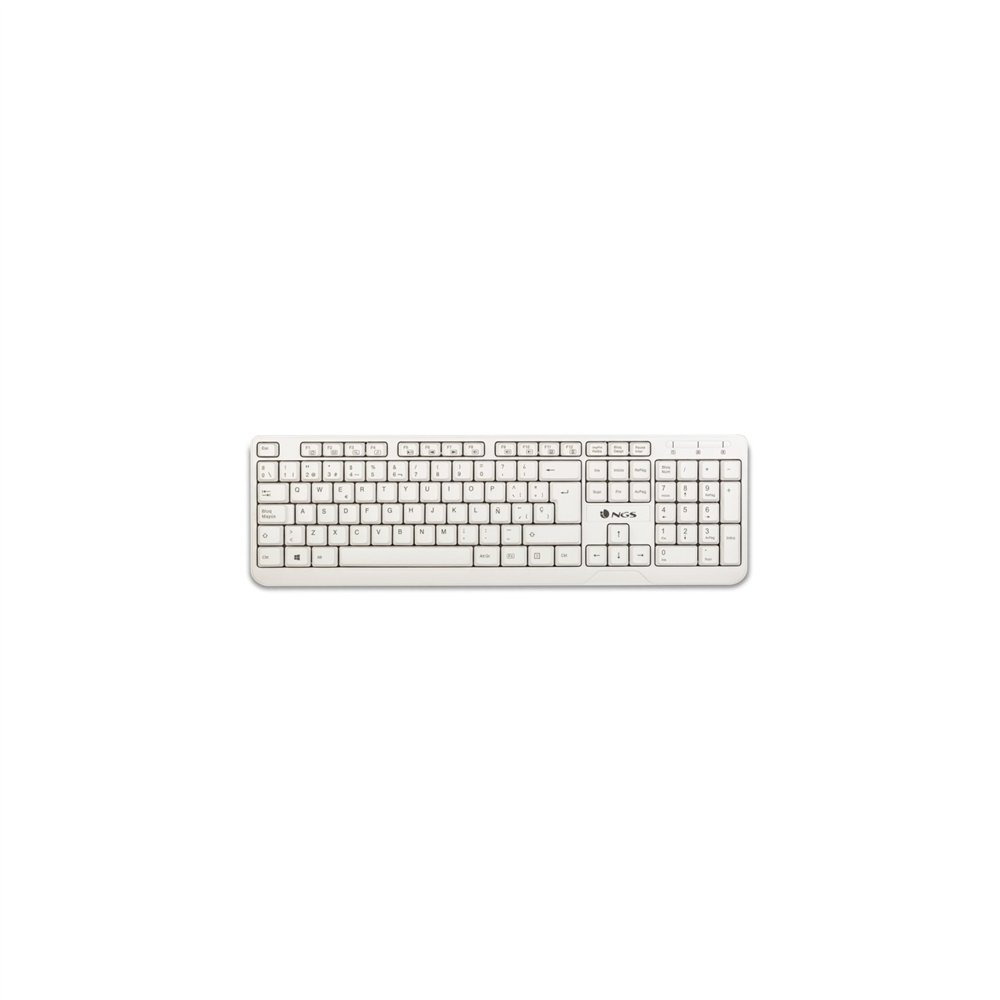 Teclado ngs multimedia spike usb blanco spike