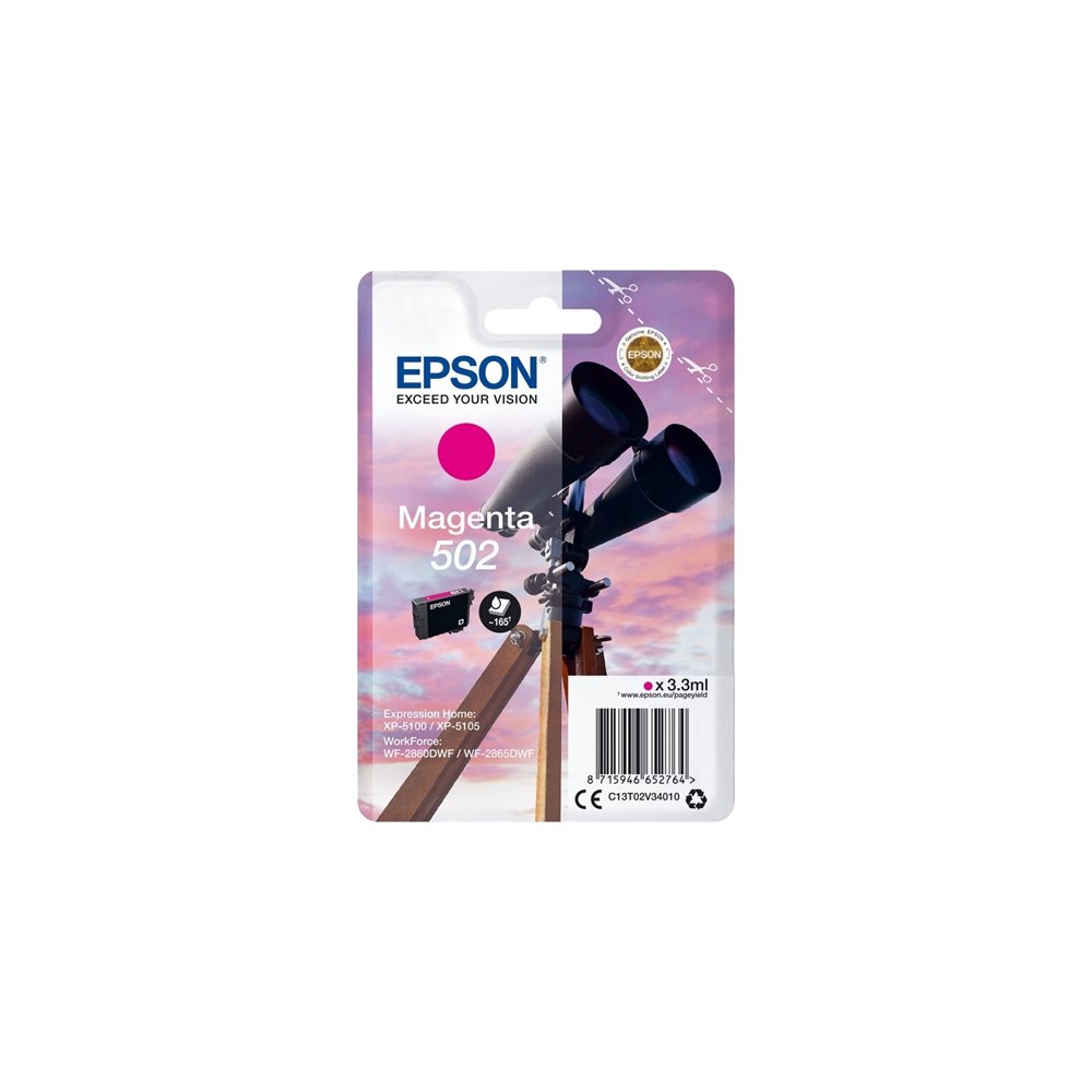 Cartucho epson 502 magenta c13t02v34010
