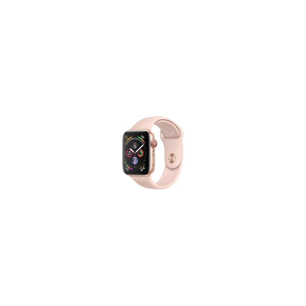 Watch apple series 4 gps celular 40mm oro/correa deportiva rosa arena mtvg2ty/a