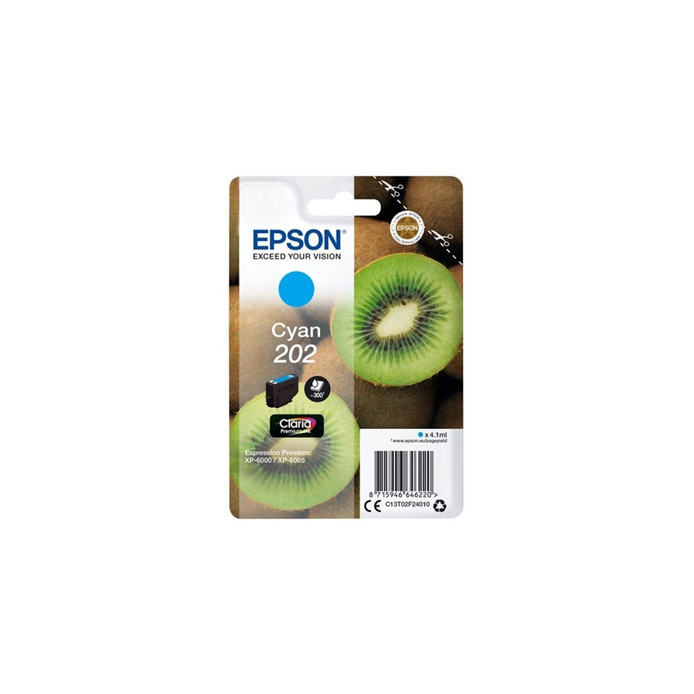 Cartucho epson 202 cian c13t02f24010