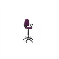 Taburete ayna bali morado brazos fijos ruedas de parquet t04cpbali760bgolfrp