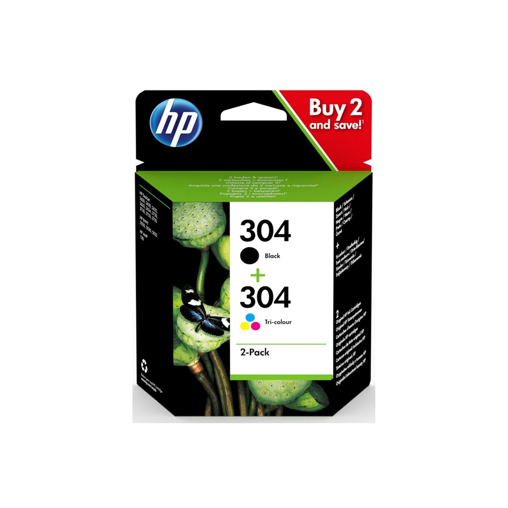 cartucho pack 4 tintas hp 304 3jb05ae
