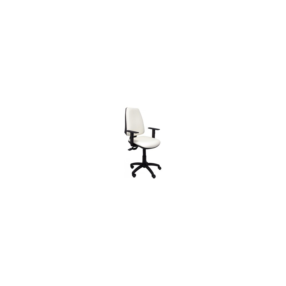 Silla elche s bali sincro brazos regulables similpiel blanco 14sspblb10