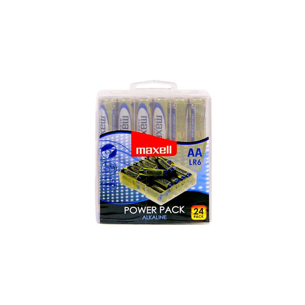 Maxell pila alcalina aa lr6 pack*24 pilas