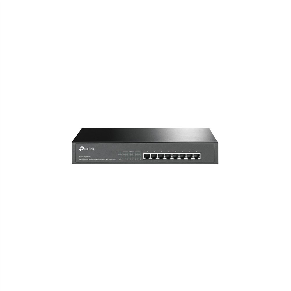 Switch tp-link tl-sg1008mp 8ptos gigabit negro tl-sg1008mp