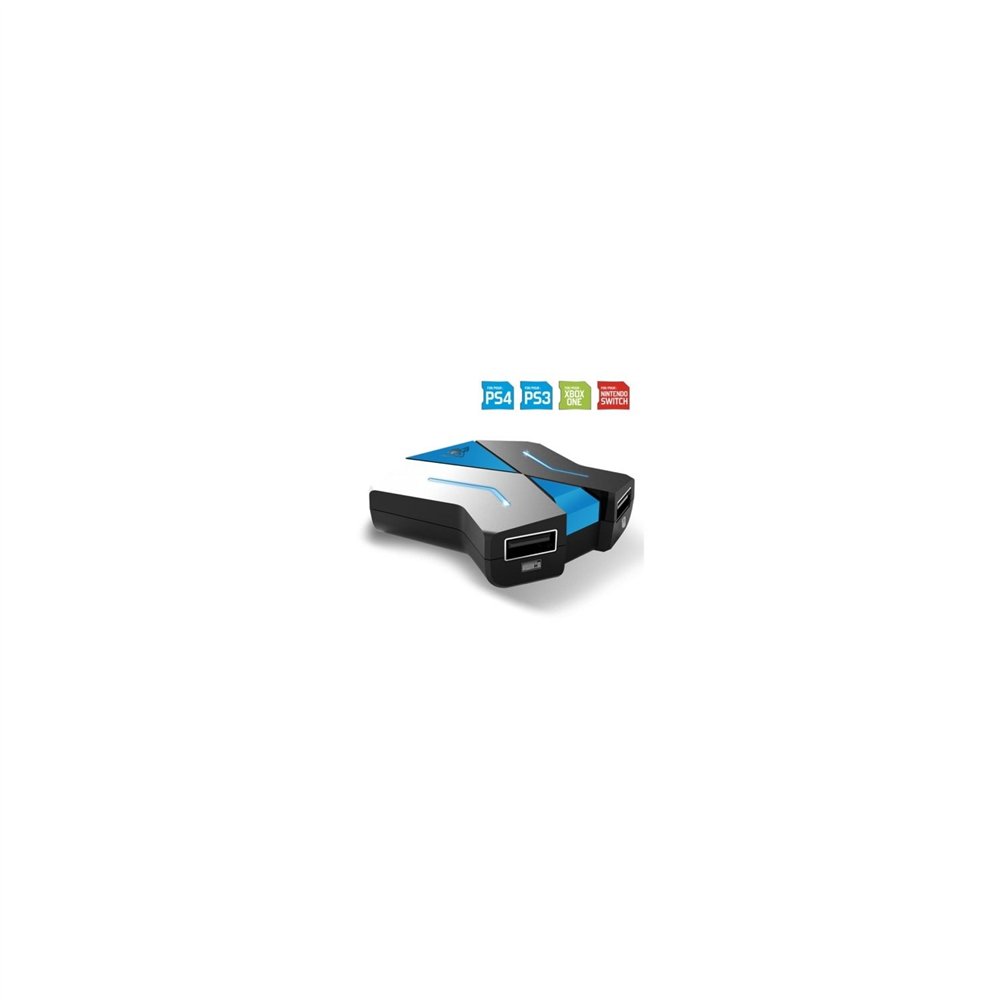 Spirit of gamer cross x game permite usar cualquier teclado ratãân y mando con cualquier consola negro sog-conv1