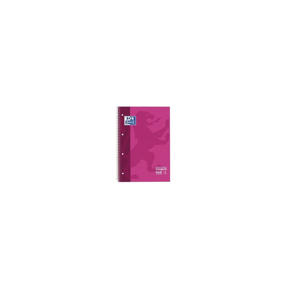 Cuaderno oxford espiral a4 tapa extradura rosa 100430270