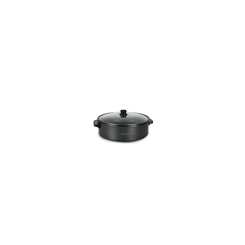 Olla paellera orbegozo pz 8100 1500w  tapa cristal con valvula seguridad negro 15556