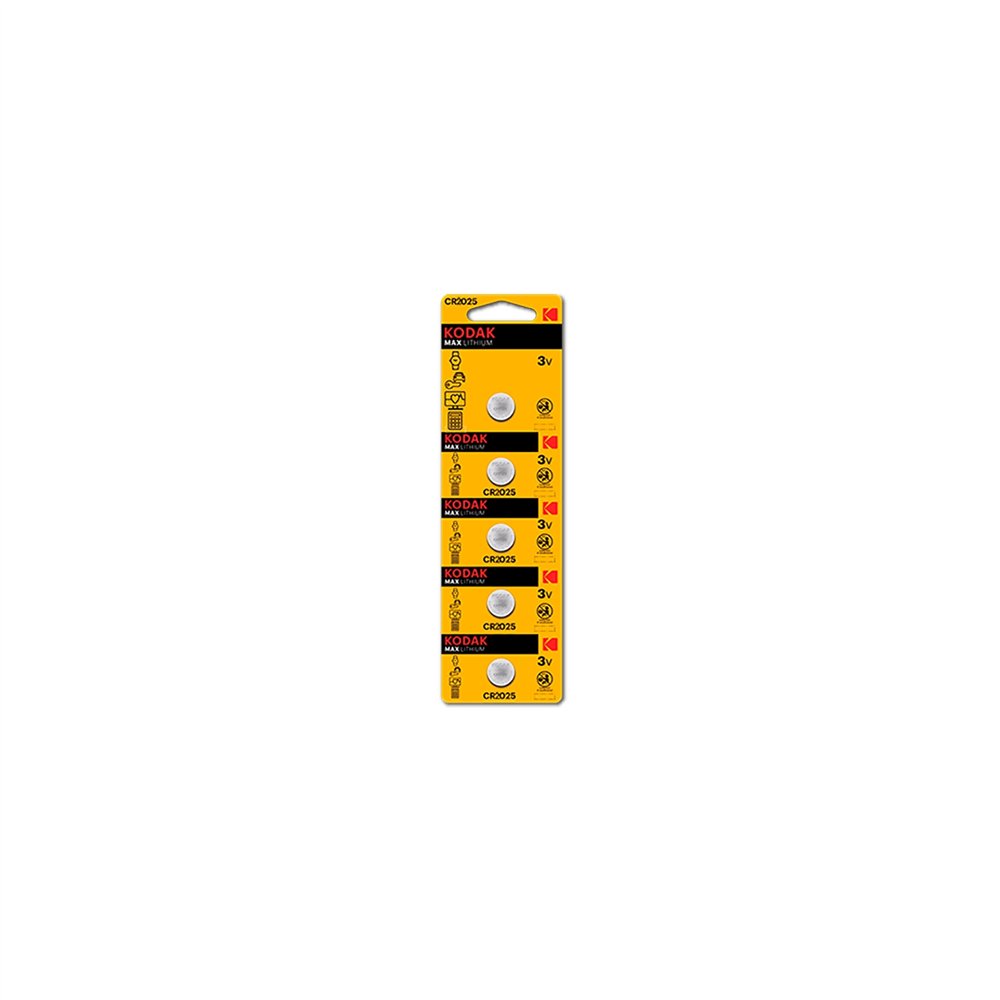 Pilas kodak boton litio cr2025 3v blister 5 kdcr20255