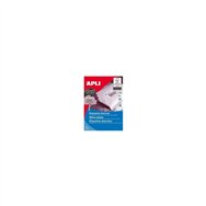 Etiquetas autoadhesivas apli 500 hojas a4 1 etiqueta por hoja cantos rectos blanco 01788