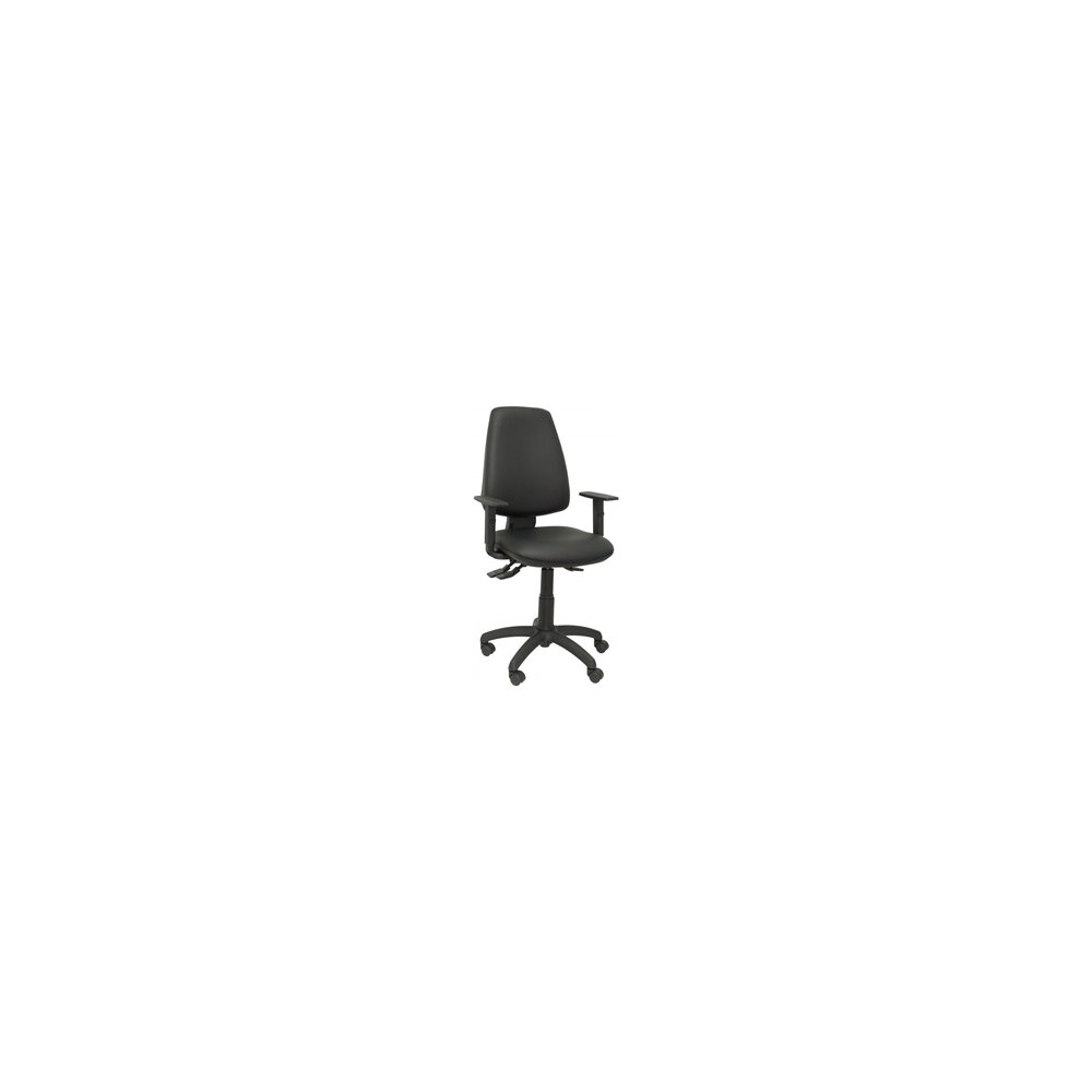 Silla elche sincro similpiel con brazo regulable negro 14sspneb10