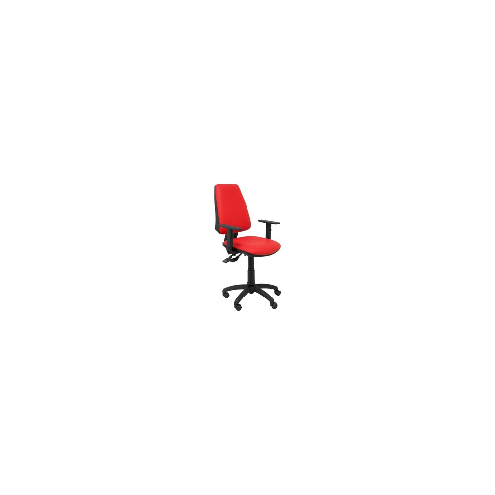 Silla elche sincro similpiel con brazo regulable rojo 14ssprjb10
