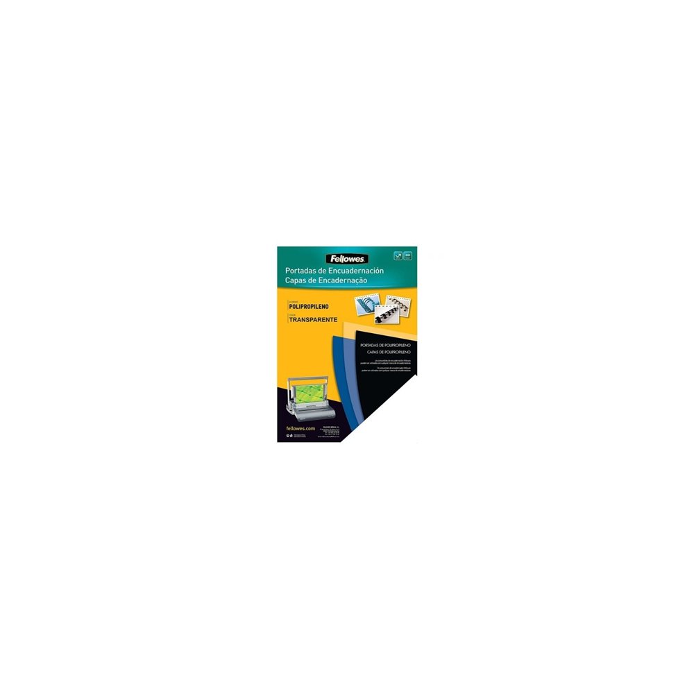 Fellowes 54770 pack de 100 portadas de polipropileno transparente tamaí?o a4 500 micras