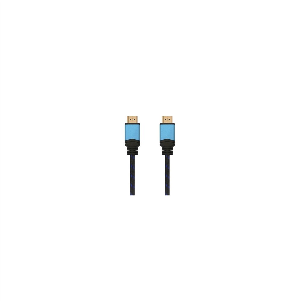 Cable aisens hdmi macho a hdmi macho multiple apantallamiento y recubrimiento nylon 3m negro azul a120-0358