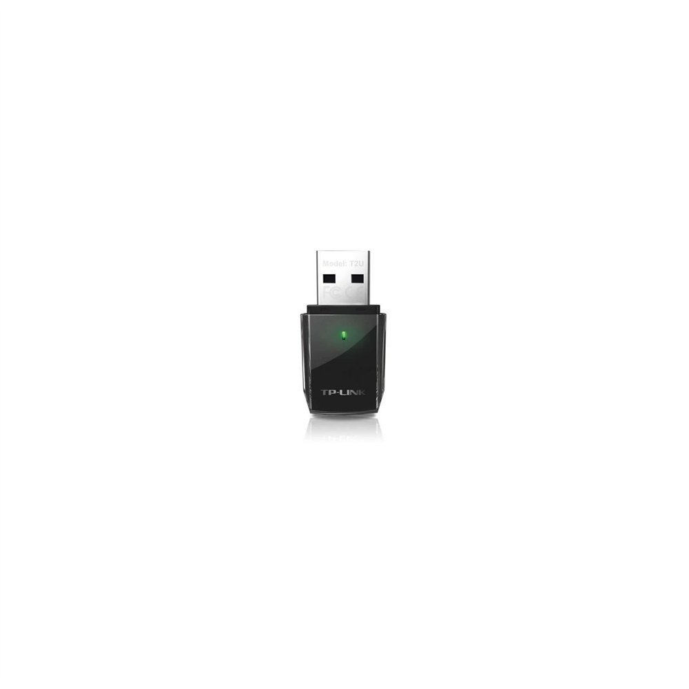 Adaptador de red wifi tp-link banda dual usb 5ghz seguridad avanzada negro archer t2u v3.0
