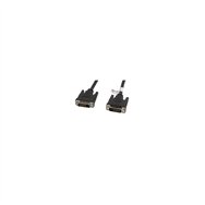 Cable lanberg dvi-d macho a dvi-d macho maxima resolucion 1440p soporte 3d 3m negro ca-dvid-10cc-0030-bk