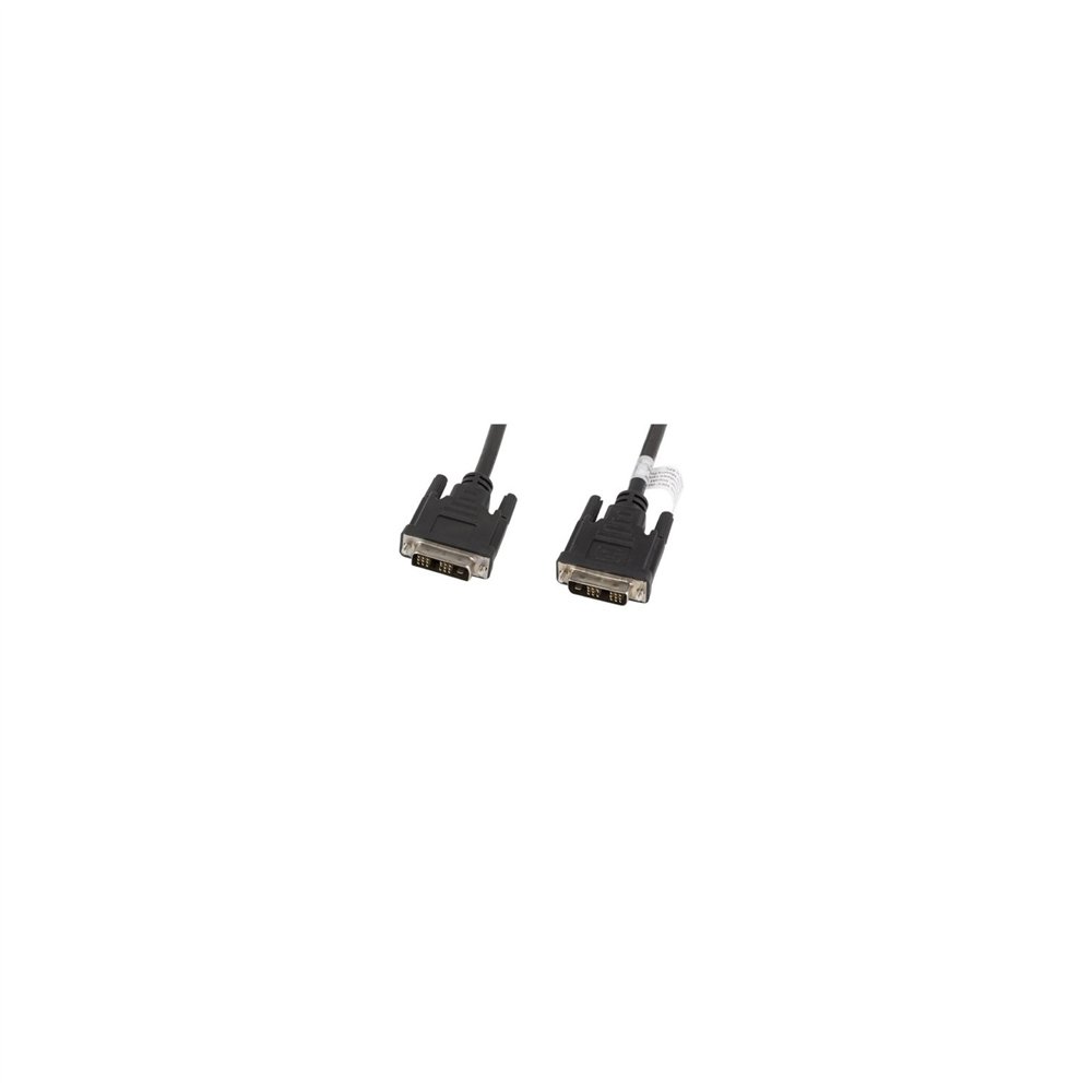 Cable lanberg dvi-d macho a dvi-d macho maxima resolucion 1440p 1.8m negro ca-dvis-10cc-0018-bk